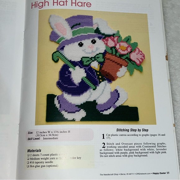 Happy Easter plastics canvas needlework crafts 8 designs - Picture 4 of 7